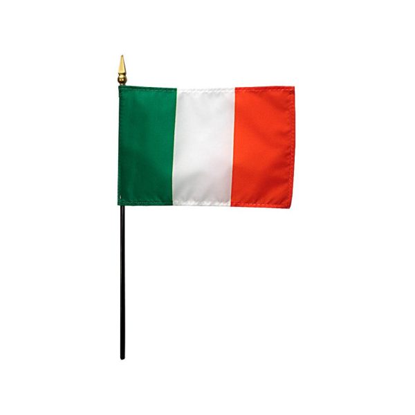 ireland 4"x6" stick flag