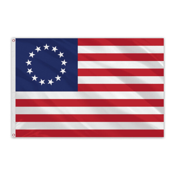 betsy ross sewn 3'x5' flag with grommets
