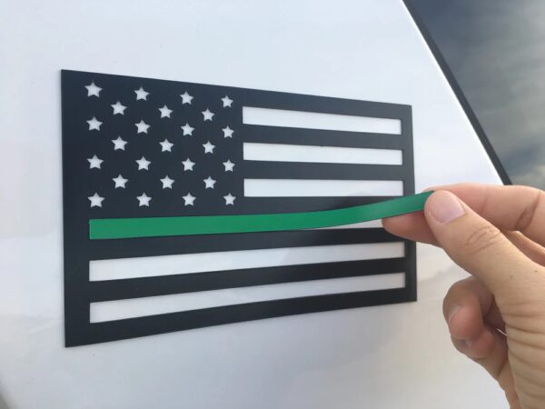 inserts for small american flag magnet green