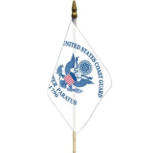 u.s. coast guard 12”x18” stick flag