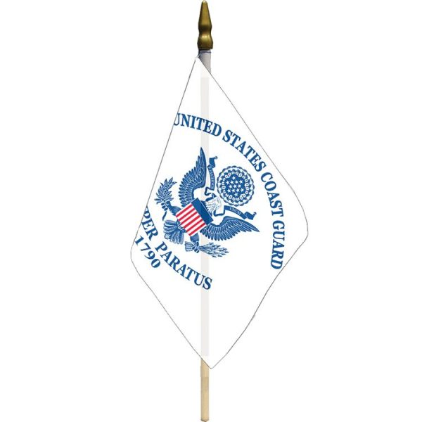 u.s. coast guard 12”x18” stick flag