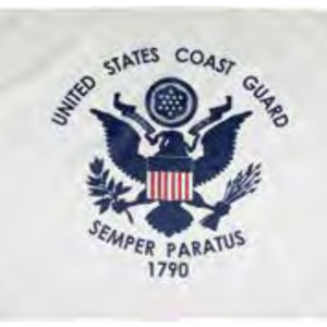 u.s. coast guard 3'x5' nylon outdoor grommet flag