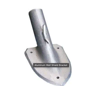 aluminum wall mount silver shield bracket 70 degree angle