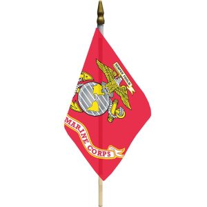 u.s. marine corps 12"x18" stick flag